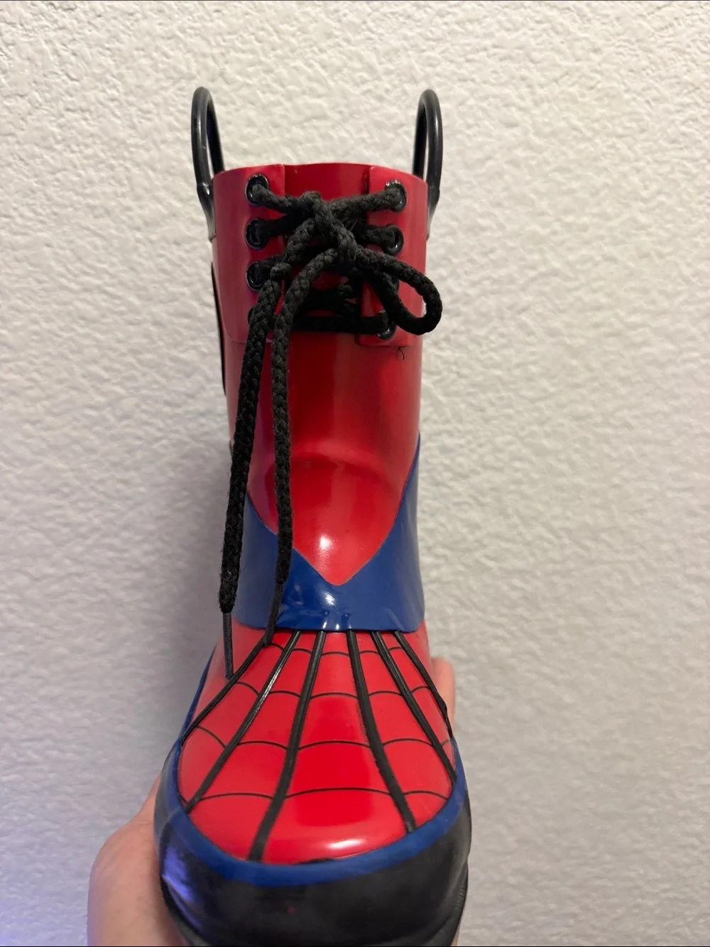 Marvel Kids Red and Blue Spider-Man Rain Boots
